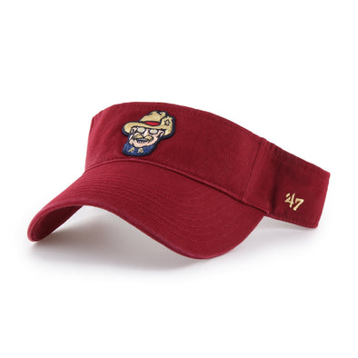 '47 Brand Clean Up Visor Smiling Teddy Red