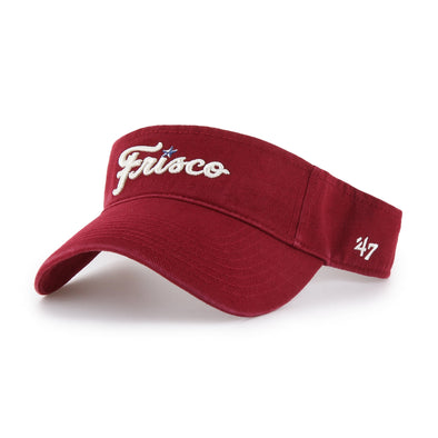 '47 Brand Clean Up Visor Frisco Script Red