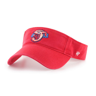 Jacksonville Jumbo Shrimp '47 Red Clean Up Visor