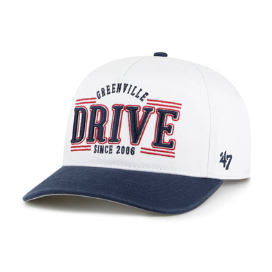 Greenville Drive 47 Brand White/Navy Stream Line Hitch Hat