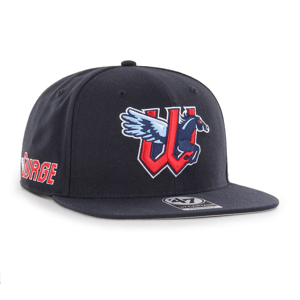 Wichita Wind Surge '47 Navy Home Sure Shot Captain Snapback Cap