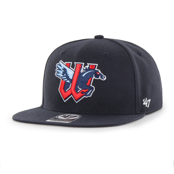 Wichita Wind Surge '47 Navy Home Sure Shot Captain Snapback Cap