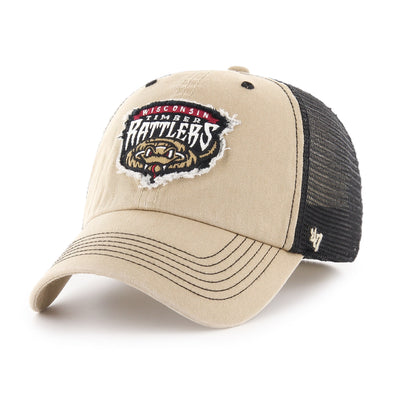 Wisconsin Timber Rattlers Khaki Taylor Stretch Fit Hat