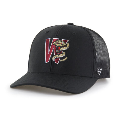 Timber Rattlers ‘47 Brand Black Trucker Adjustable Hat