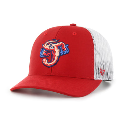 Jacksonville Jumbo Shrimp '47 Red Trucker