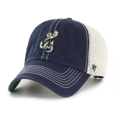 Gwinnett Stripers '47 Brand Worm Trawler Clean Up Cap- Navy