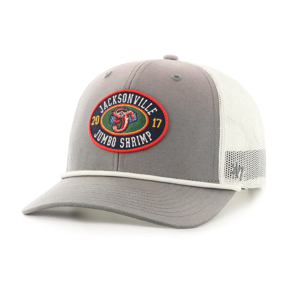 Jacksonville Jumbo Shrimp '47 Dark Grey Tide Sweep Rope Trucker