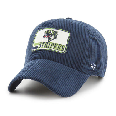 Gwinnett Stripers '47 Corduroy Navy Clean Up Cap