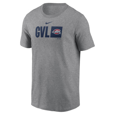 Greenville Drive Nike Gray Tech GVL Tee