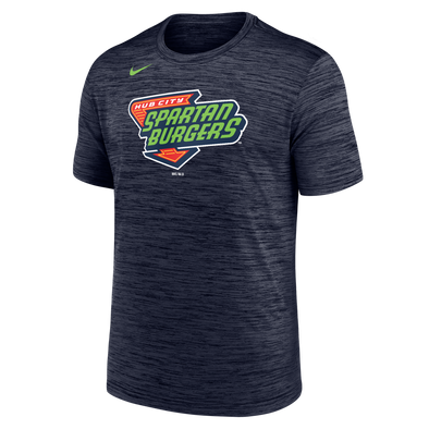 Adult Navy Heathered Nike Dry Fit Tee