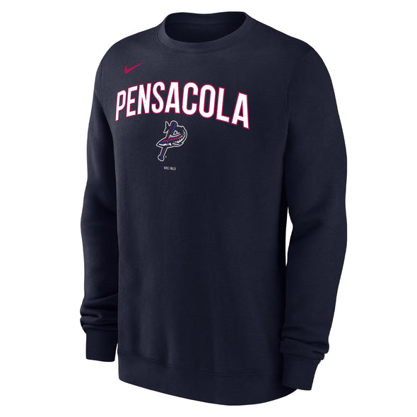 Pensacola Blue Wahoos Nike Crewneck