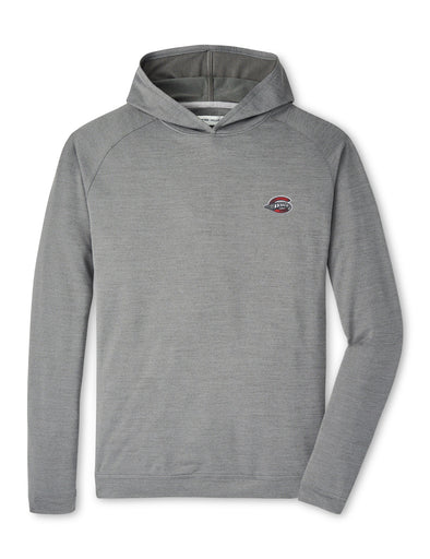 Greenville Drive Peter Millar Iron Grey Pine Performance Hoodie