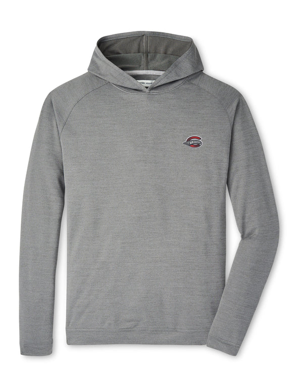 Greenville Drive Peter Millar Iron Grey Pine Performance Hoodie