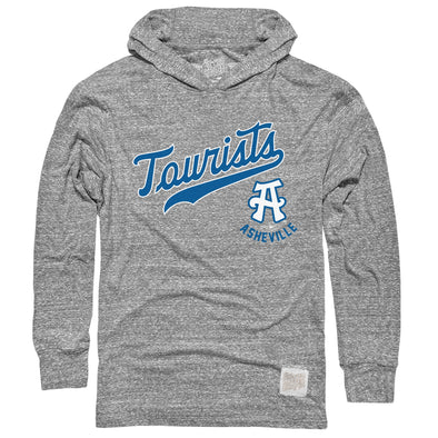 The Asheville Tourists Retro Brand Long Sleeve Hooded Shirt