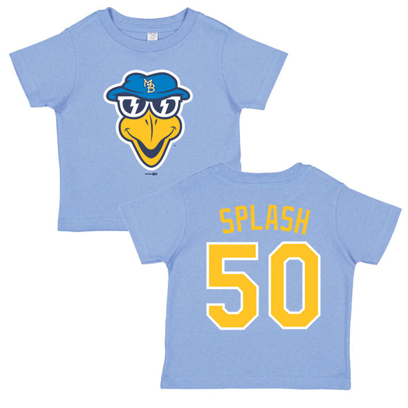 Myrtle Beach Pelicans Bimm Ridder Toddler Carolina Blue Splash Jersey Tee