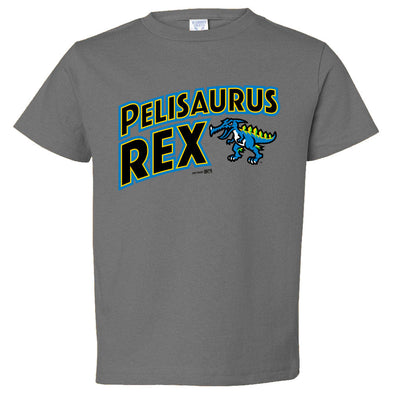 Myrtle Beach Pelicans Bimm Ridder Toddler Charcoal Pelisaurus Rex Tee