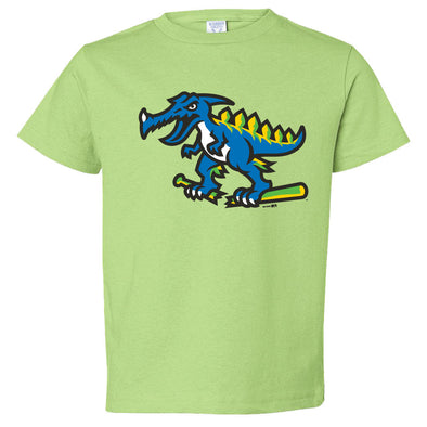 Myrtle Beach Pelicans Bimm Ridder Toddler Key Lime Pelisaurus Rex Tee