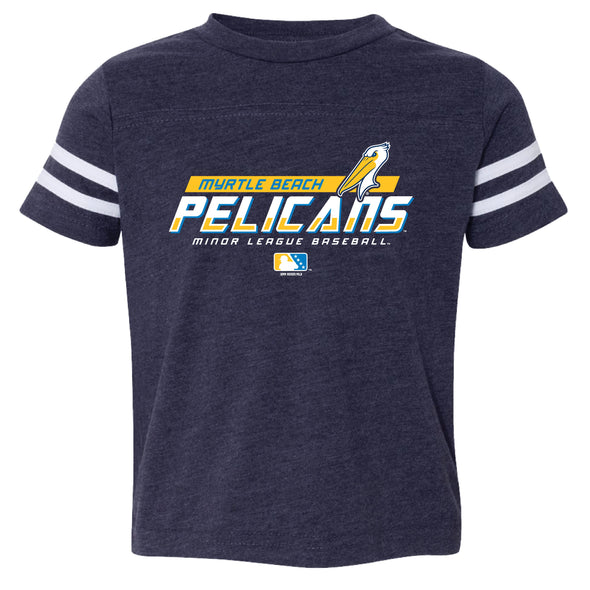 Myrtle Beach Pelicans Bimm Ridder Toddler Vintage Navy Eras Tee