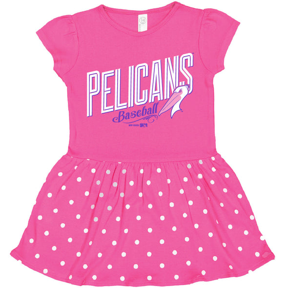 Myrtle Beach Pelicans Bimm Ridder Infant Rasberry Rib Dress