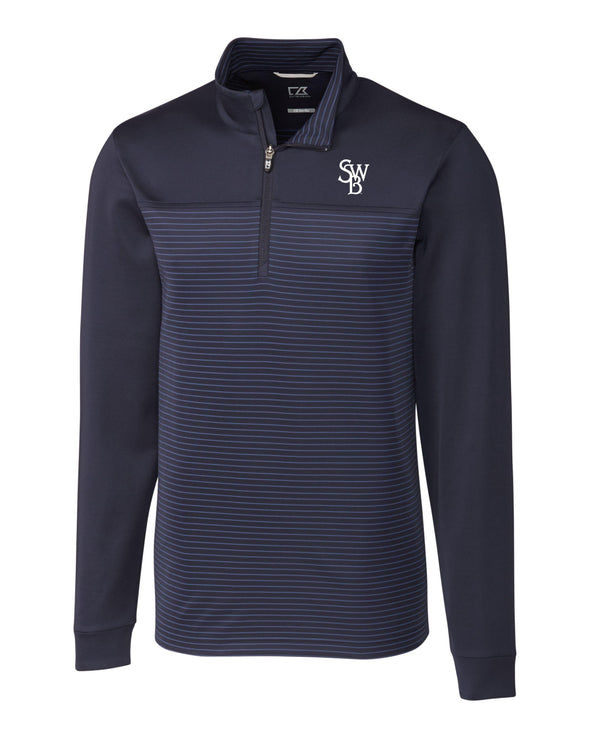 Scranton Wilke's-Barre RailRiders Cutter & Buck Stripe 1/4 Zip