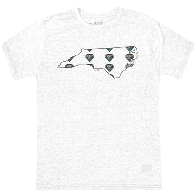 Charlotte Knights Retro Brand Primary Logo State Tee