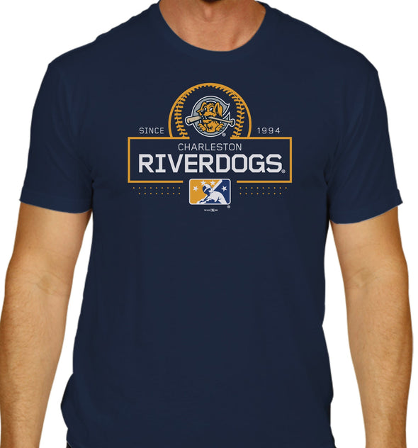 Charleston RiverDogs Retro MiLB Navy Tee