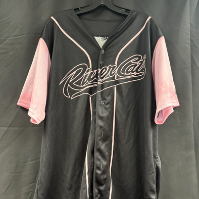 PINK/BLACK JERSEY #38-SIZE 48 XL, SACRAMENTO RIVER CATS