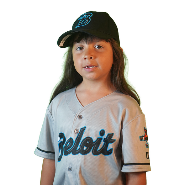 Beloit Sky Carp Youth Road Grey Replica Jersey