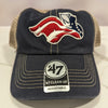 Somerset Patriots Mens  Navy Trawler 47 Clean Up Snap Back Cap