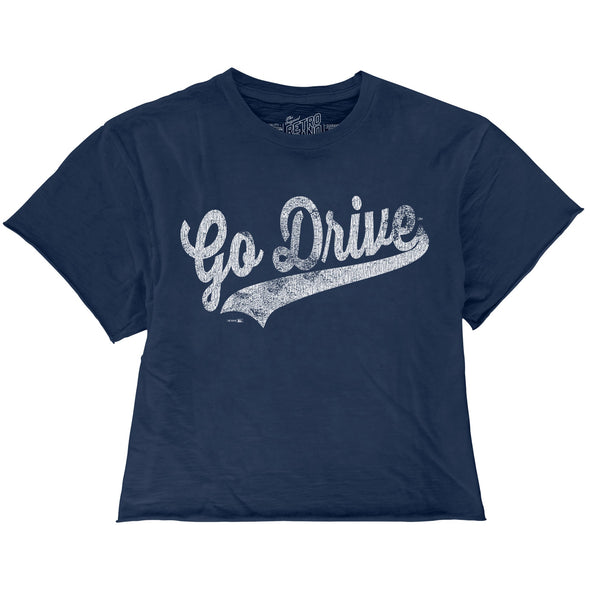 Greenville Drive Retro Brand Youth Navy Cut Off Tee