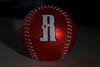 R Red Metallic Baseball