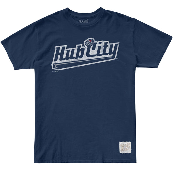 Youth Navy Hub City Retro Tee