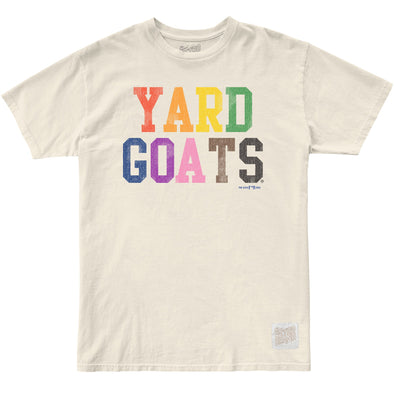 Hartford Yard Goats Retro Brand Pride Night Wordmark Tee