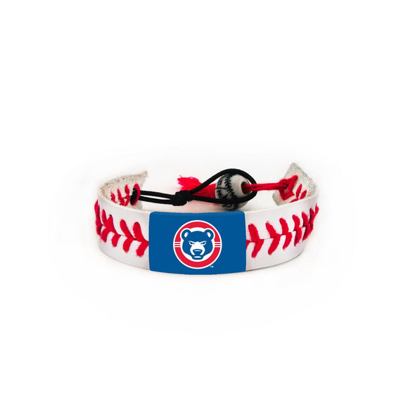 South Bend Cubs Baseball Leather Bracelet