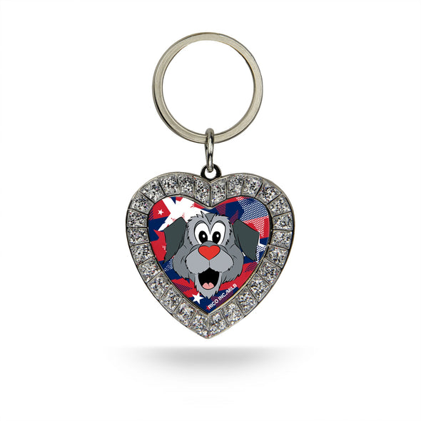 Rhinestone Woofster Keychain