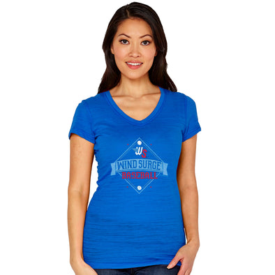 Wichita Wind Surge Women's Royal Multicount V-Neck Tee