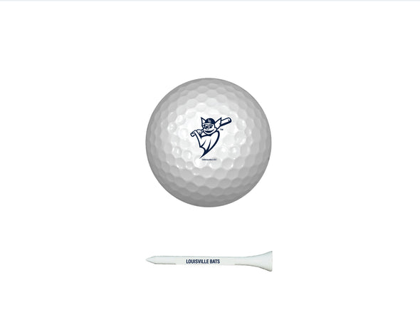 Louisville Bats Golf Ball and Tee Set