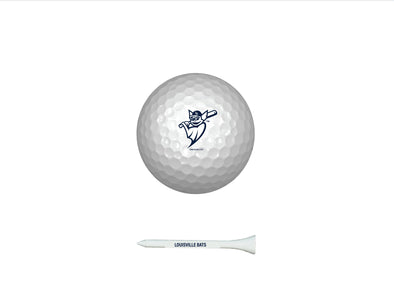 Louisville Bats Golf Ball and Tee Set