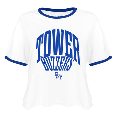 Ladies OTB Tower Buzzers Cut Off Ringer Tee