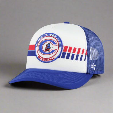 Columbus Clippers 47 Brand Wax Pack Retro Foam Mesh Trucker