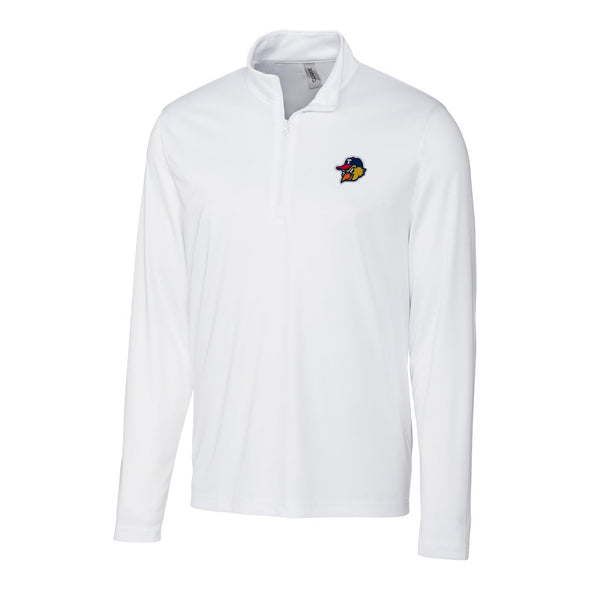 Toledo Mud Hens White Spin Head 1/4 Zip