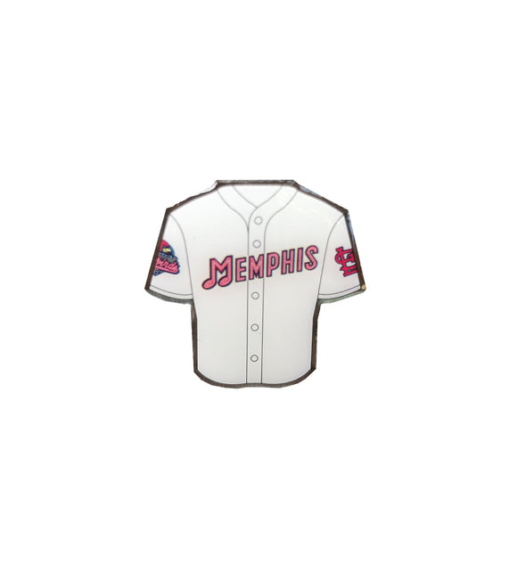 Memphis Redbirds Home Jersey Lapel Pin
