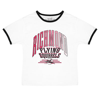 Richmond Flying Squirrels RB Women's Ringer Crop Tee