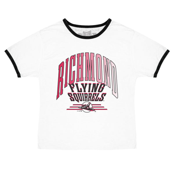 Richmond Flying Squirrels RB Women's Ringer Crop Tee