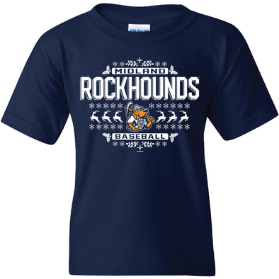 Midland RockHounds Holiday 'Yuletide' Youth T-shirt