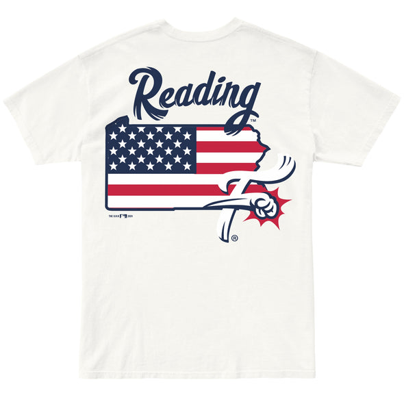 Retro Brand Off-White Stars and Stripes State Tee