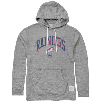 Tacoma Rainiers Retro Brand Gray Vintage Tri-Blend Slammin' Sam Hood