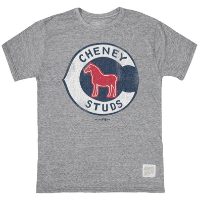 Tacoma Rainiers Retro Brand Gray Cheney Studs Tee