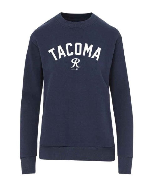 Tacoma Rainiers MV Sport Women's Navy Cloud Fleece Crew