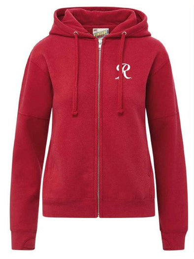Tacoma Rainiers MV Sport Women's Red Vintage Full Zip Hood